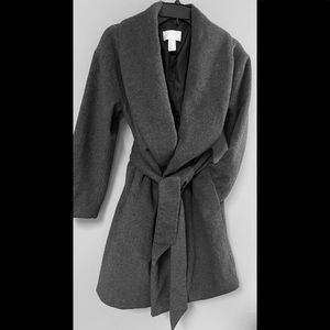 H & M Conscious Brand, Gray Wool 1/2-3/4 coat
